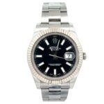 Rolex Datejust II 116334 Stainless Steel Black Dial - Front View by Rolex