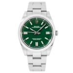 Rolex Oyster Perpetual 41 124300 Green Dial - Front View by Rolex