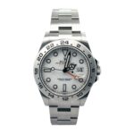 Rolex Explorer II 216570 Stainless Steel White Dial - Front View by Rolex