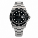 Rolex Submariner Date 116610LN Stainless Steel Black Dial - Front View by Rolex