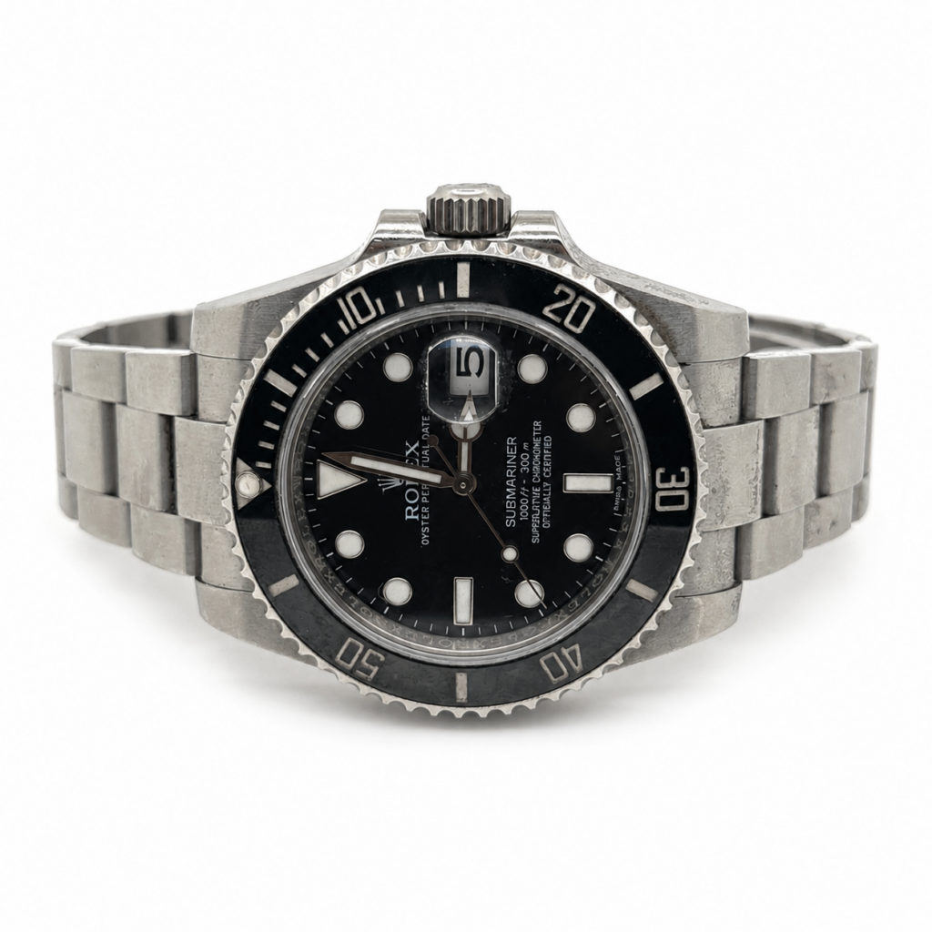 Rolex Submariner Date 116610LN Stainless Steel Black Dial - Angle View by Rolex