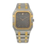Audemars Piguet Royal Oak 6005SA Two-Tone Grey Dial - Front View by Audemars Piguet
