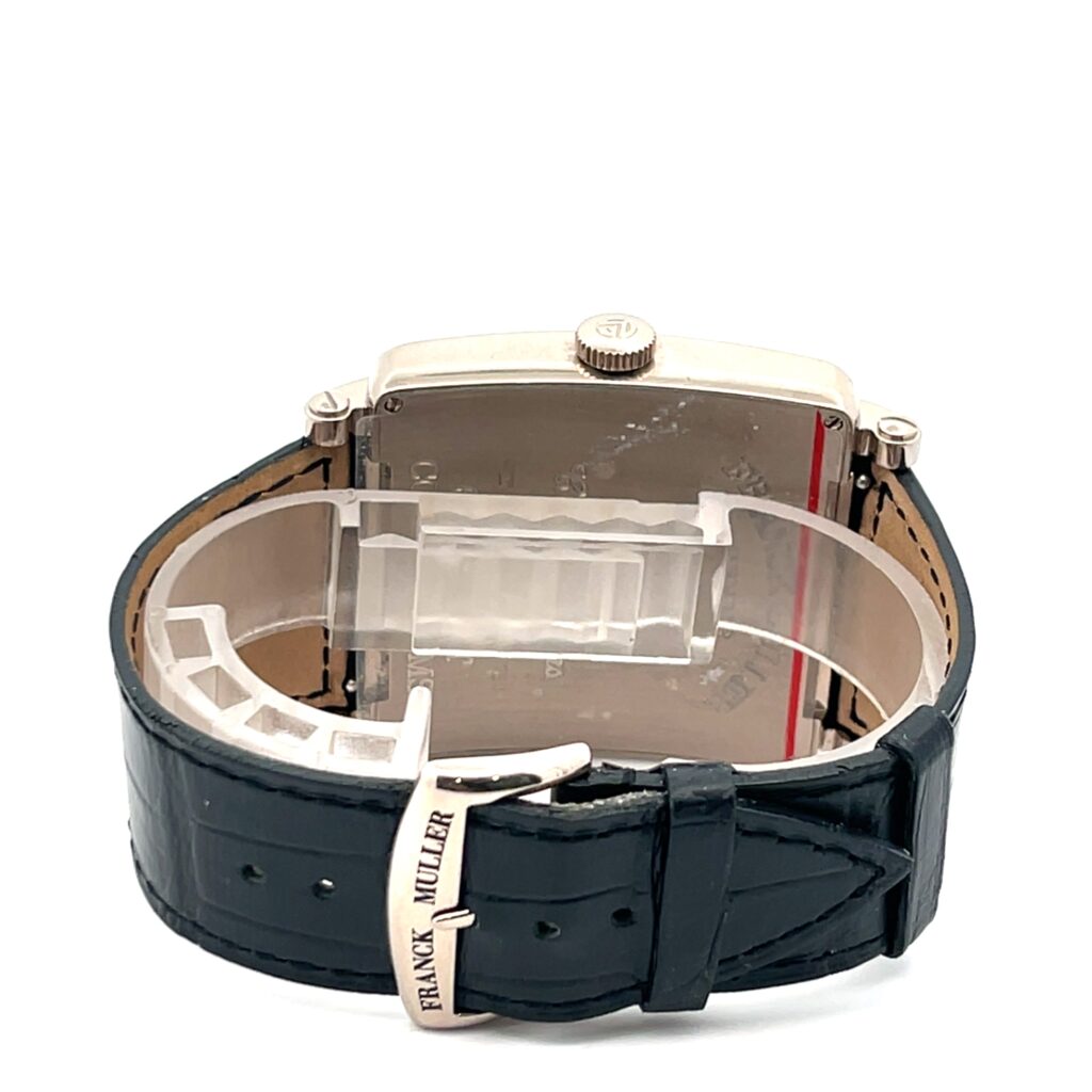 Franck Muller Master Square 6000 K SC DT 18K Gold Silver Dial - Angle View by Franck Muller