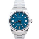 Rolex Oyster Perpetual 41 134300 Steel Blue Dial - Front View by Rolex