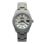 Rolex Datejust 31 178240 MOP Diamond Dial Diamond Bezel - Front View by Rolex