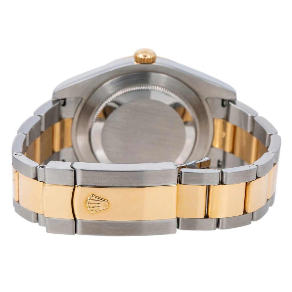 Rolex Datejust II 116333 Yellow Gold & Steel Black Roman Dial - Angle View by Rolex