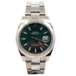 Rolex Datejust 41 126300 Steel Green Motif Dial - Front View by Rolex