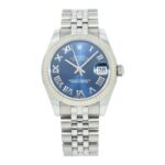 Rolex Datejust 31 278274 Steel & White Gold Blue Roman Dial - Front View by Rolex