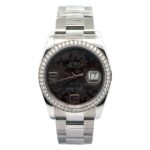 Rolex Datejust 36 116244 Steel Diamond Flower Dial - Front View by Rolex