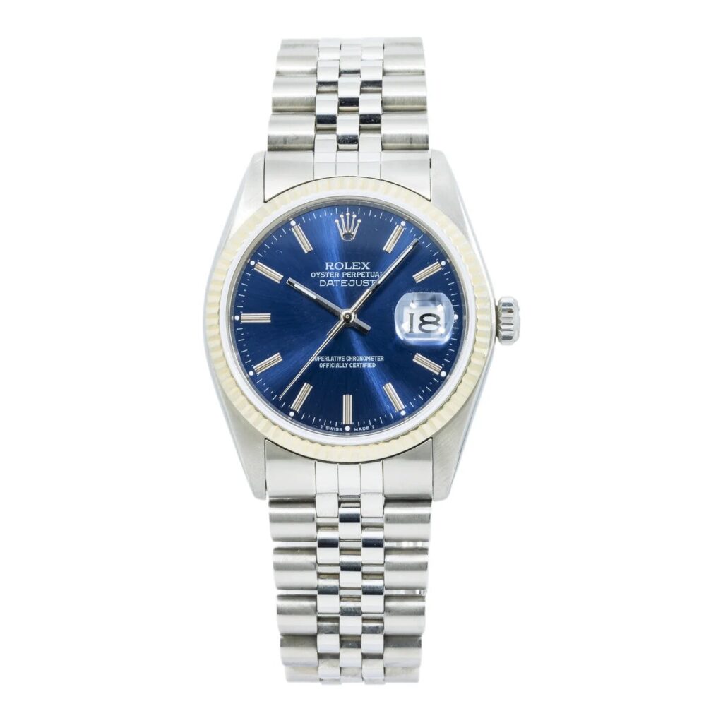 Rolex Datejust 36 126234 Stainless Steel Blue Dial - Front View by Rolex