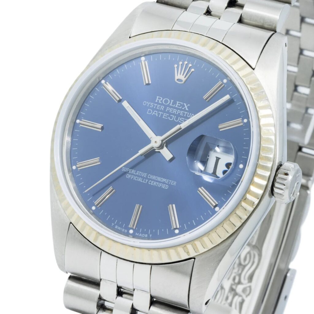 Rolex Datejust 36 126234 Stainless Steel Blue Dial - Angle View by Rolex