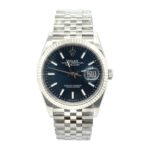 Rolex Datejust 36 126234 Steel & White Gold Blue Dial - Front View by Rolex