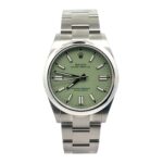 Rolex Oyster Perpetual 134300 Pistachio Dial - Front View by Rolex