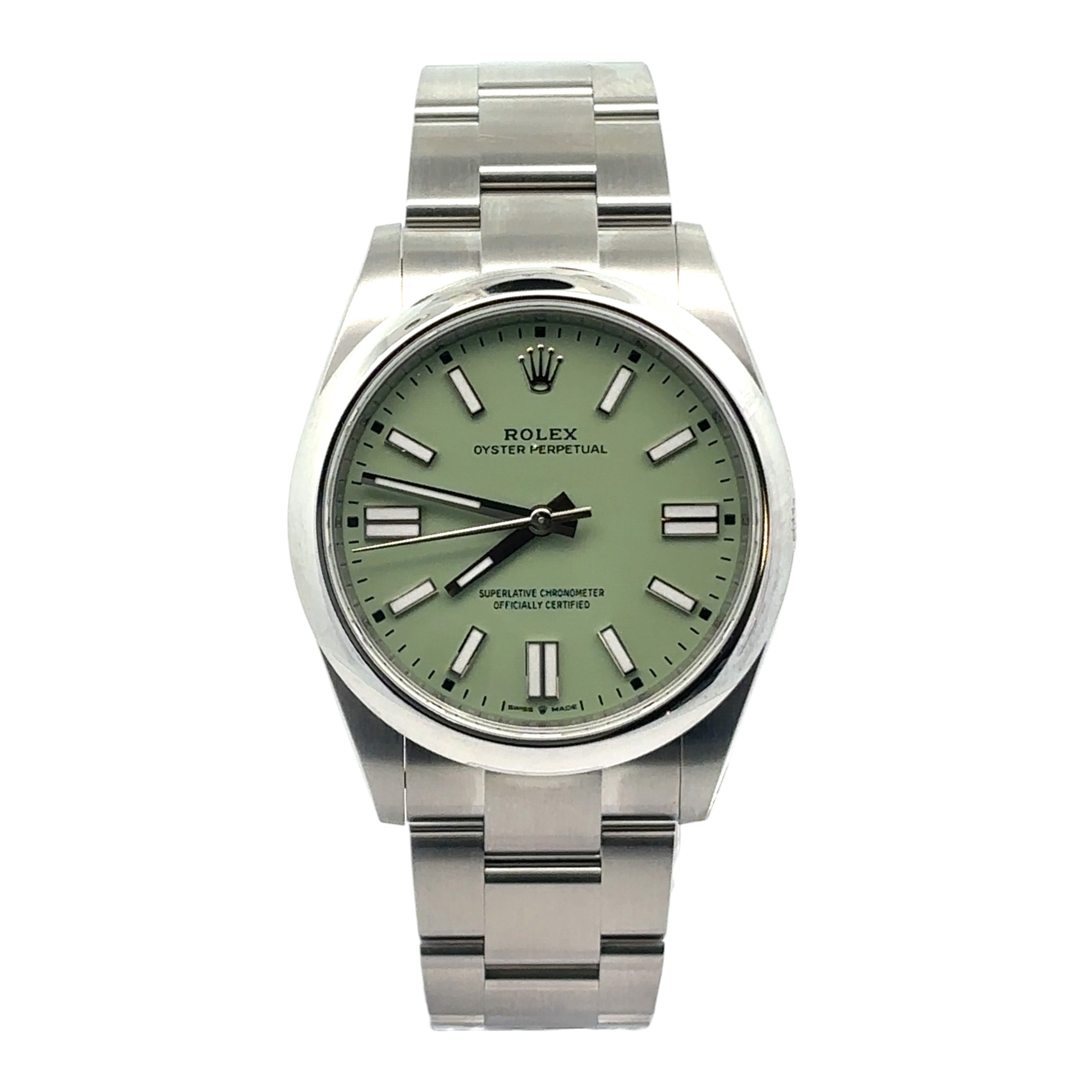 Rolex Oyster Perpetual 134300 Pistachio Dial