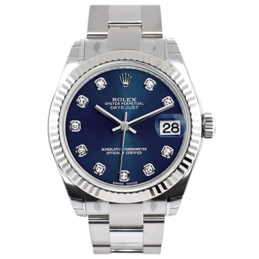 Rolex Datejust 41 126334 Blue Diamond Dial - Front View by Rolex