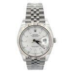 Rolex Datejust 41 126334 Steel Silver Stick Dial - Front View by Rolex