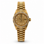 Rolex Datejust 79258 Yellow Gold Champagne Diamond Dial - Front View by Rolex