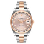 Rolex Datejust 41 126331 Two-Tone Rose Gold Sundust Diamond Dial - Front View by Rolex