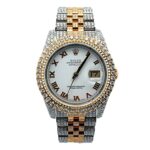 Rolex Datejust 116233 Yellow Gold & Steel White Dial - Front View by Rolex