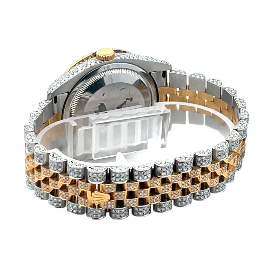 Rolex Datejust 116233 Yellow Gold & Steel White Dial - Angle View by Rolex