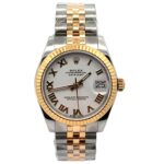 Rolex Datejust 31 278273 Steel & Yellow Gold White Roman Dial - Front View by Rolex