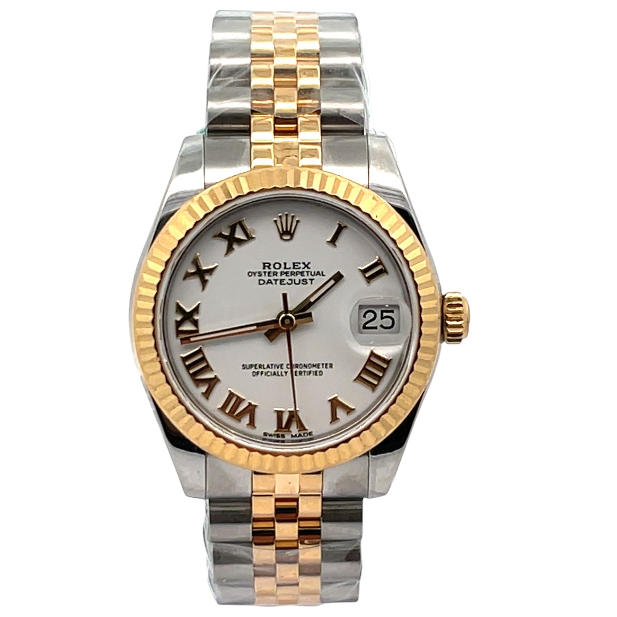 Rolex Datejust 31 278273 Steel & Yellow Gold White Roman Dial