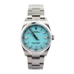 Rolex Oyster Perpetual 126000 Stainless Steel Tiffany Dial - Front View by Rolex