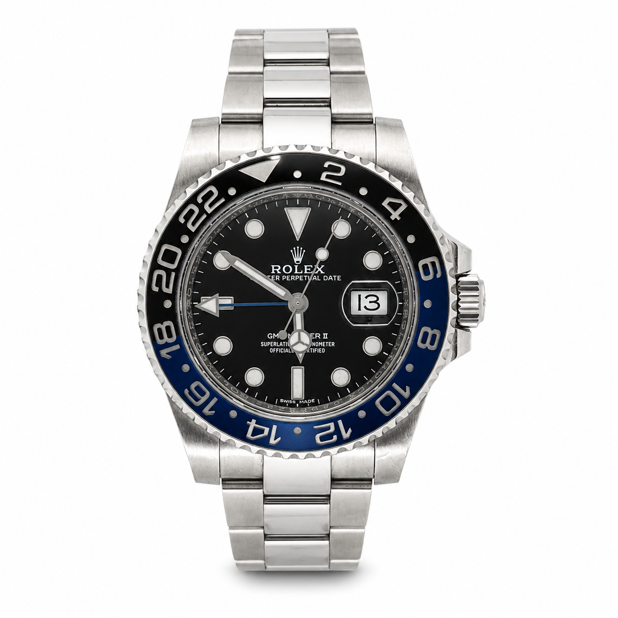 Rolex GMT-Master II 116710BLNR Stainless Steel Black Dial