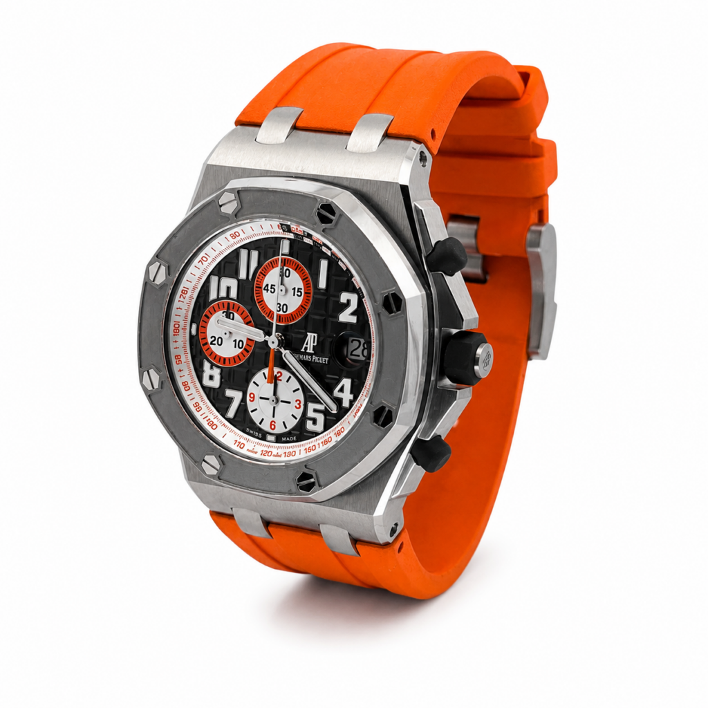 Audemars Piguet Royal Oak Offshore Chronograph 26175ST Steel Grey Dial - Angle View by Audemars Piguet
