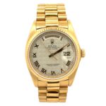 Rolex Day-Date 18038 Yellow Gold Factory Pyramid Dial - Front View by Rolex