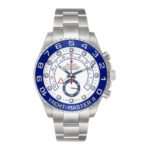 Rolex Yacht-Master II 116680 Stainless Steel White Dial - Front View by Rolex