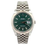 Rolex Datejust 41 126334 Steel Green Dial - Front View by Rolex