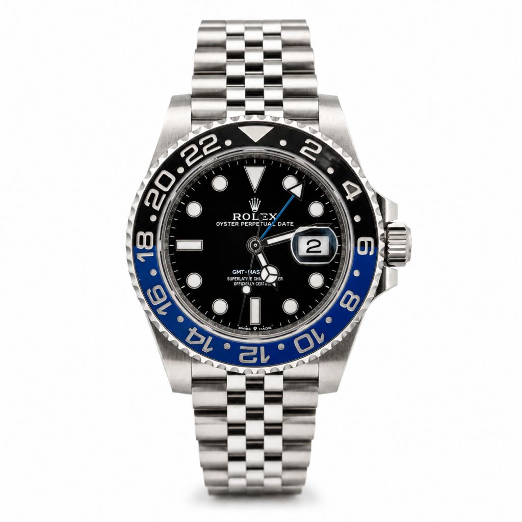 Rolex GMT-Master II 126710BLNR Black Dial - Front View by Rolex