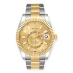Rolex Sky-Dweller 326933 Yellow Gold & Steel Champagne Dial - Front View by Rolex