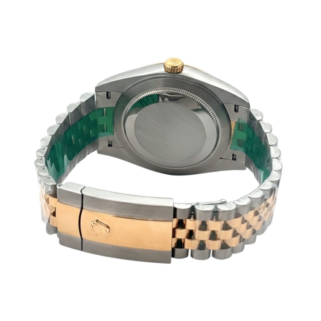 Rolex Datejust 41 126333 Two-Tone Yellow Gold Black Diamond Dial - Angle View by Rolex