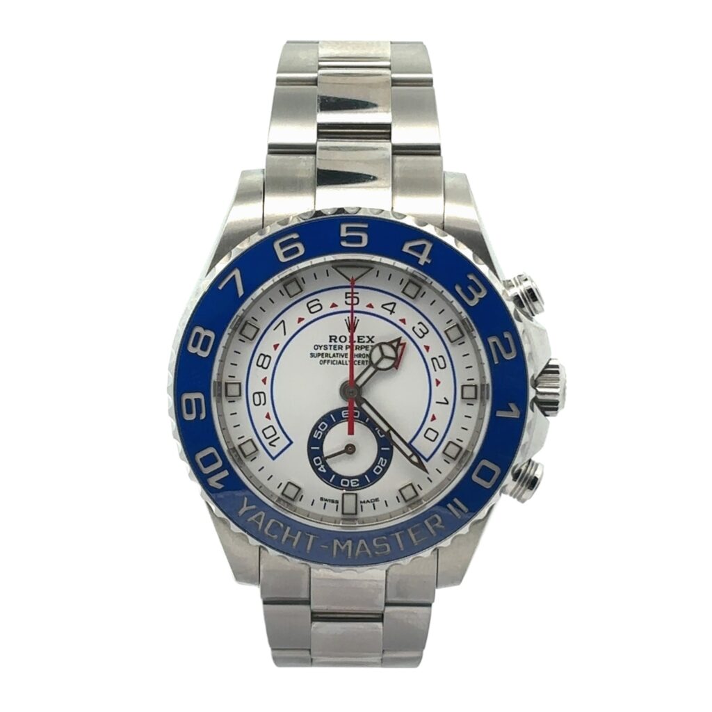 Rolex Yacht-Master II 116680 Steel White Dial - Front View by Rolex