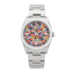 Rolex Oyster Perpetual 126000 Steel Colorful Motif Dial - Front View by Rolex