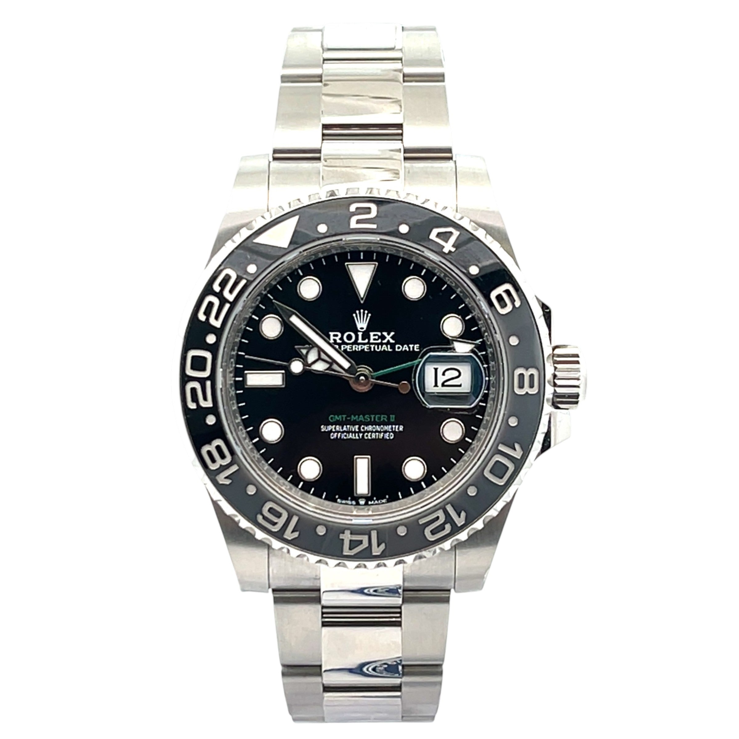 Rolex GMT-Master II 126710GRNR Stainless Steel Black Dial