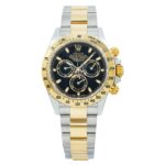 Rolex Daytona 116503 Two-Tone Yellow Gold Steel Black Index Dial - Front View by Rolex