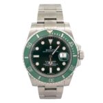 Rolex Submariner Date 116610LV Stainless Steel Green Dial - Front View by Rolex