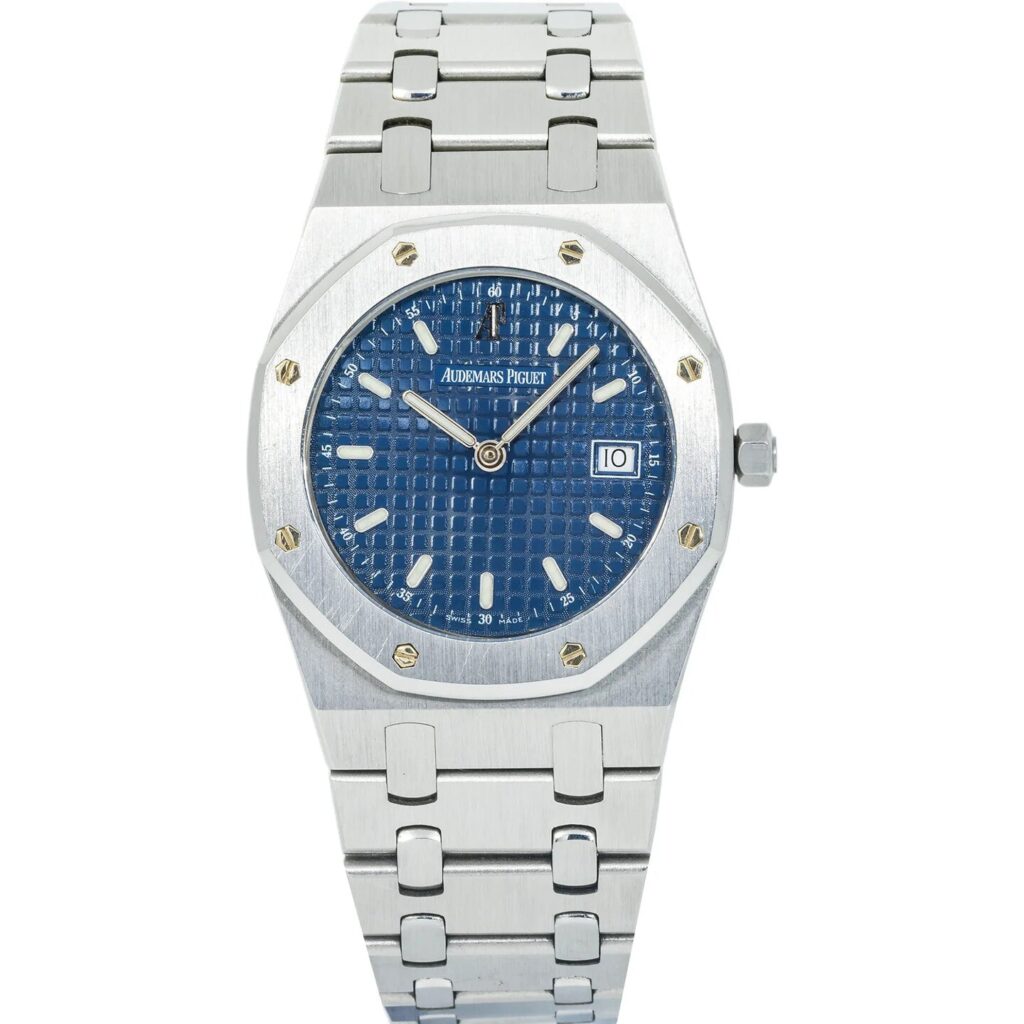 Audemars Piguet Royal Oak 56175TT Tantalum & Steel Blue Dial - Front View by Audemars Piguet