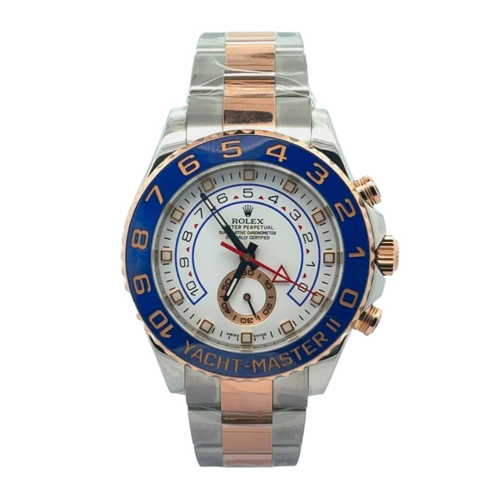 Rolex Yacht-Master II 116681 Steel & Everose Gold White Dial - Front View by Rolex