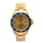 Rolex Submariner 16808 Champagne Diamond Dial - Front View by Rolex
