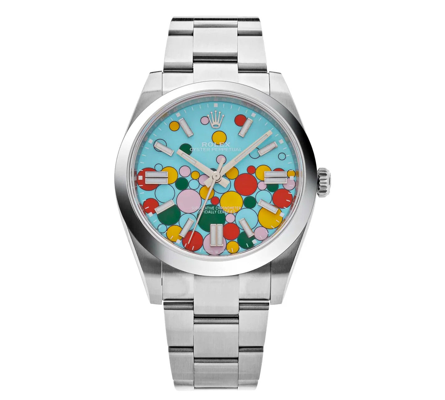 Rolex Oyster Perpetual 41 124300 Steel Turquoise Celebration Dial