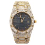 Audemars Piguet Royal Oak 56303BA 18k Yellow Gold Grey Dial - Front View by Audemars Piguet