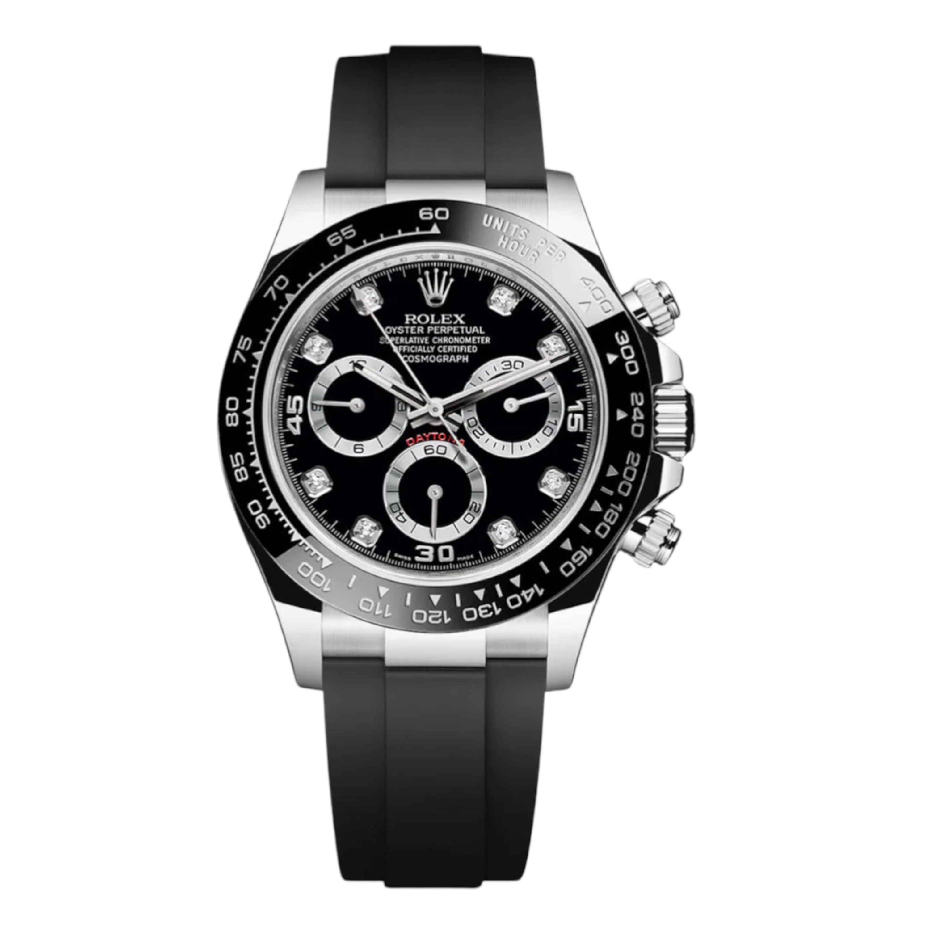 Rolex Cosmograph Daytona 116519LN White Gold Black Diamond Dial