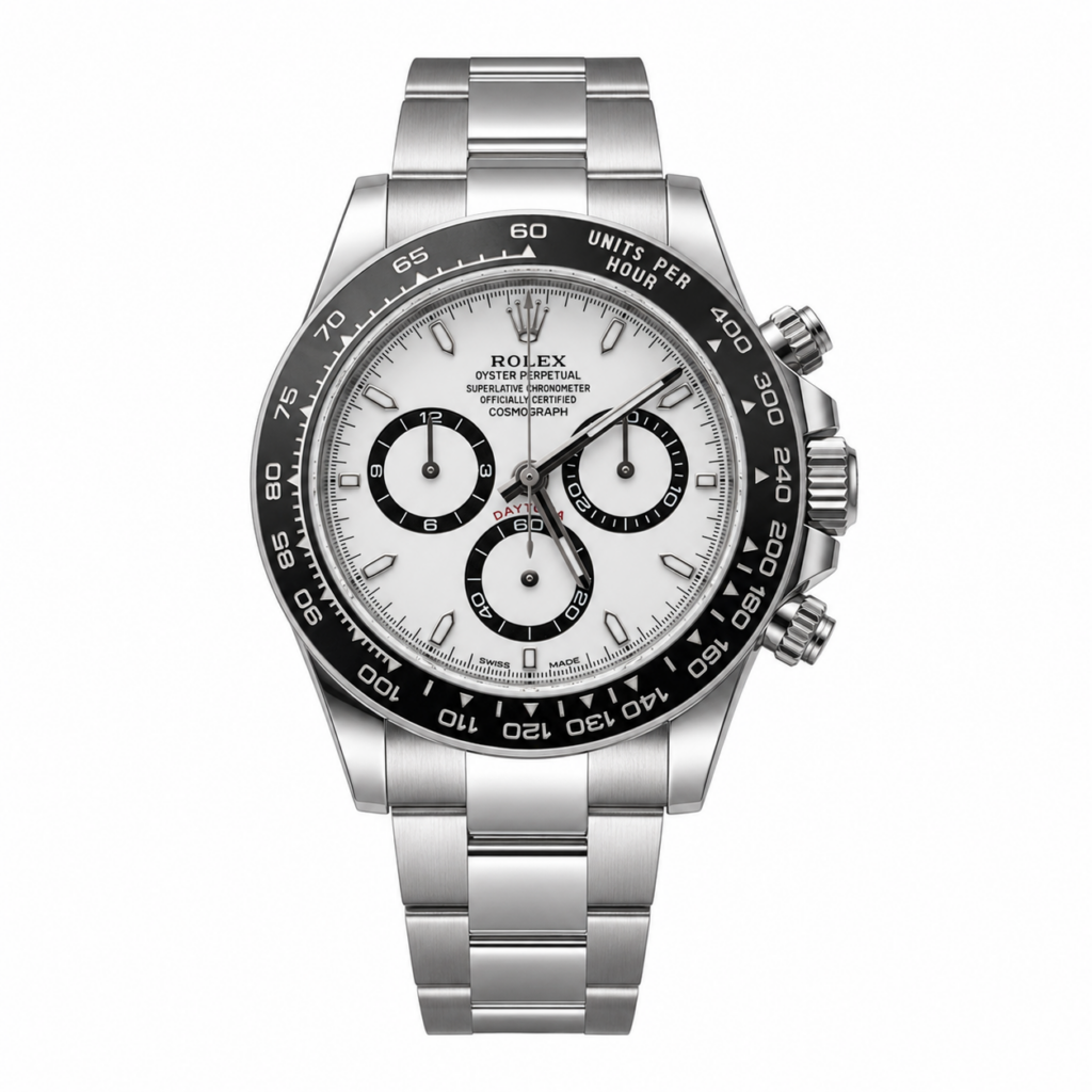 Rolex Cosmograph Daytona 126500LN White Dial 40mm - Front View by Rolex