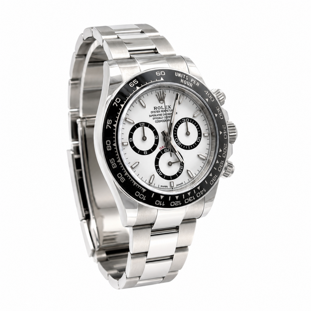 Rolex Cosmograph Daytona 126500LN White Dial 40mm - Angle View by Rolex