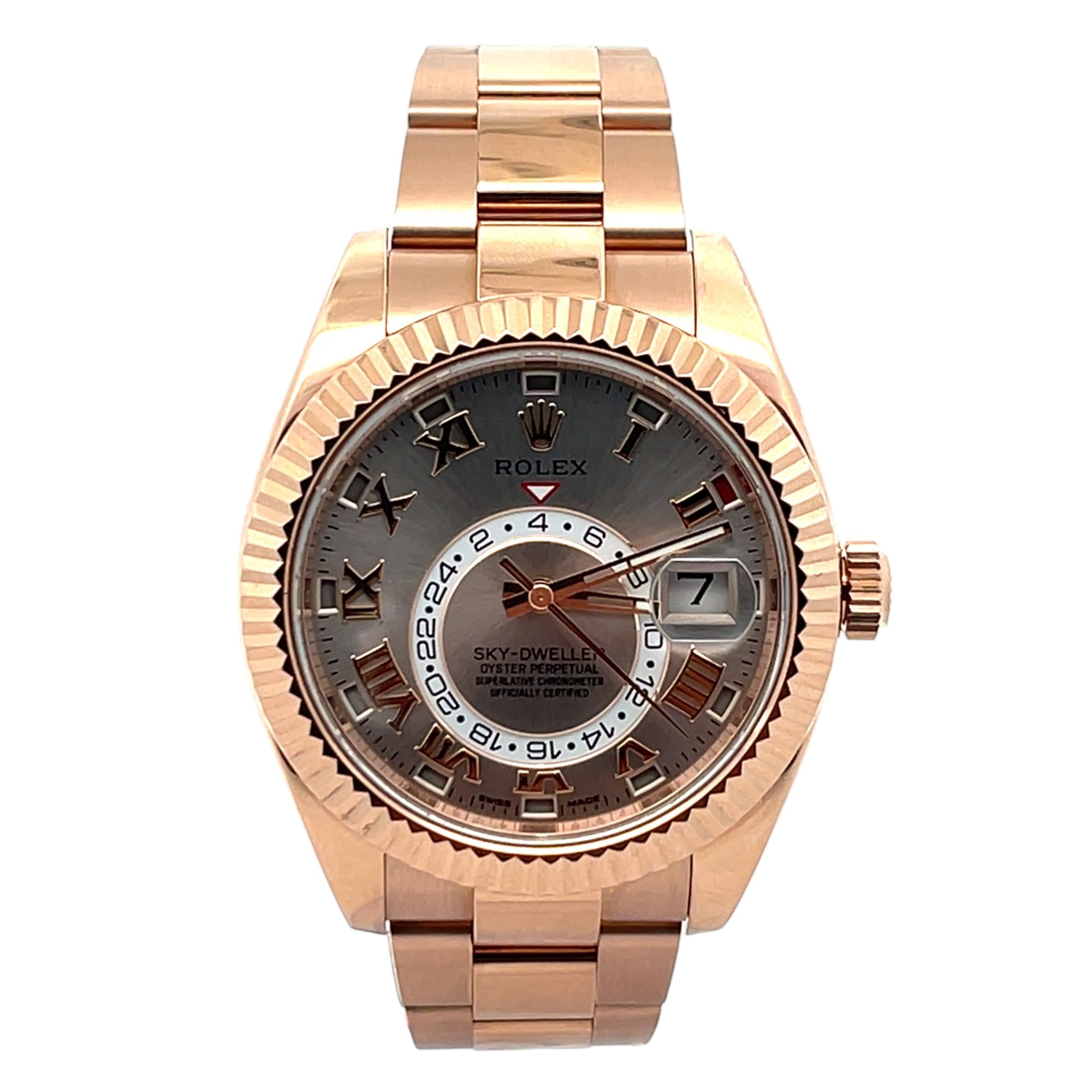 Rolex Sky-Dweller 326935 Rose Gold Slate Sundust Dial
