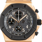 Audemars Piguet Royal Oak Offshore Chronograph 26238OK Black Dial - Front View by Audemars Piguet
